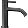 RVS Picolo gun metal black lage wastafelkraan