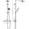 RVS opbouw doucheset Mini Rondo - Afbeelding 2