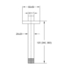 Plafond uitloop Stein10 12cm lang - Afbeelding 2